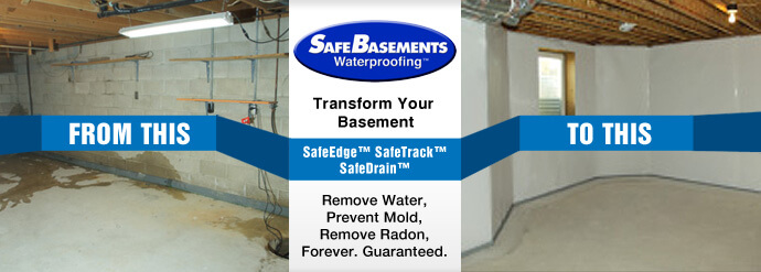 Basement Waterproofing Before After